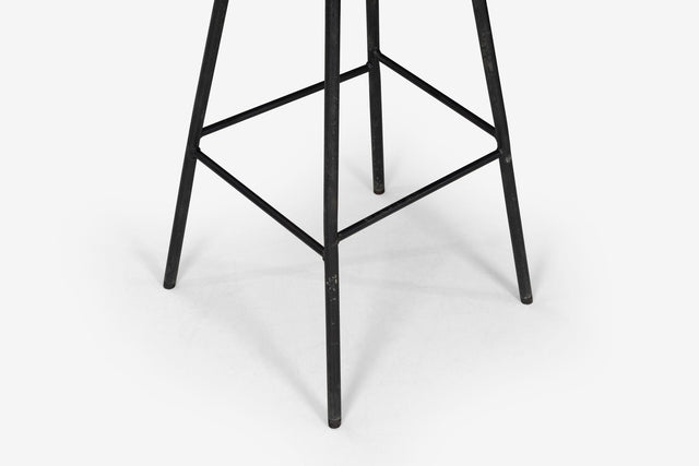 Arthur Espenet Carpenter Unique Stool - Walnut and Steel (circa 1965)