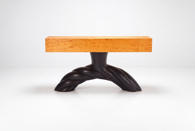 Wendell Castle Twisted Buffet Console Table, 1990