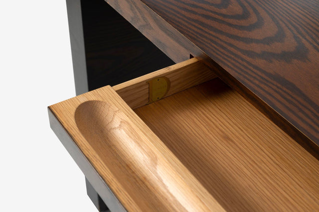 Roger Lee Sprunger for Dunbar Desk in Two-Toned Oakwood