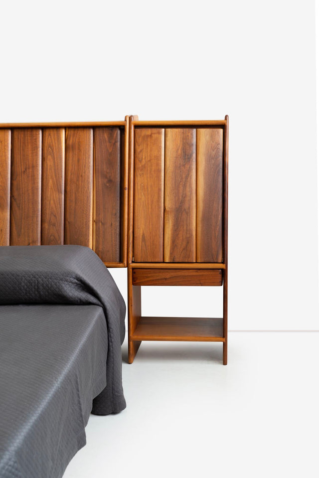 Arthur Carpenter Espenet King-Sized Oiled Walnut Headboard 1972