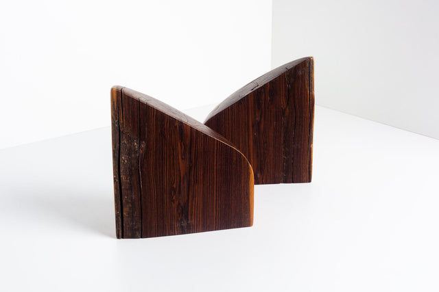 Don Shoemaker Hand-Carved Cocobolo Bookends