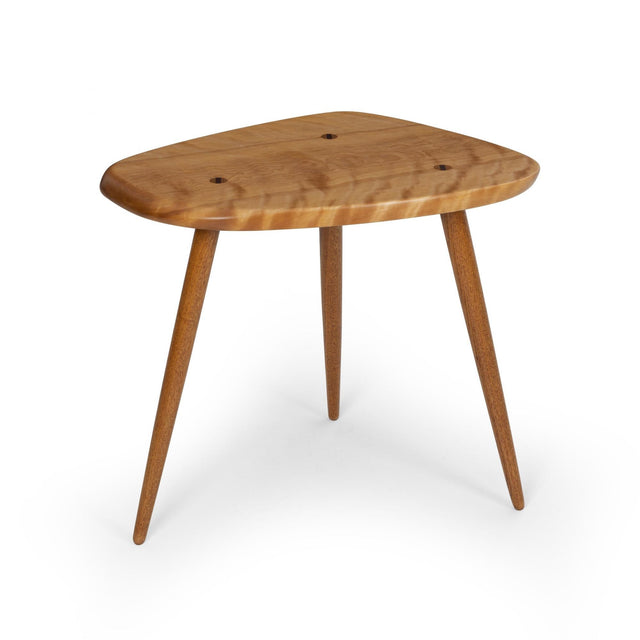 Arthur Espenet Carpenter Three-Legged Occasional Table in Birch