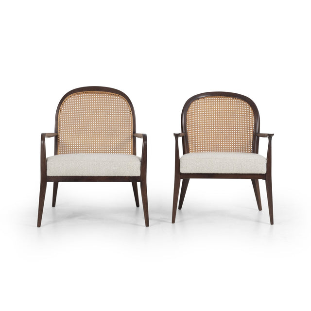 Pair of Paul McCobb Cane-Backed Lounge Chairs for Widdicomb