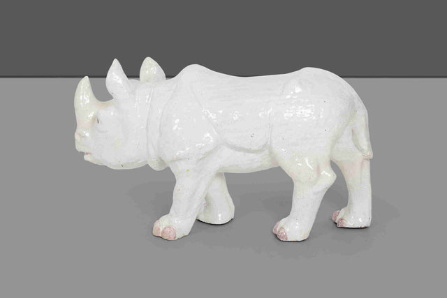Large Ceramic Rhino