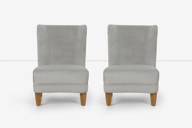 Edward Wormley Dunbar Slipper Lounge Chairs