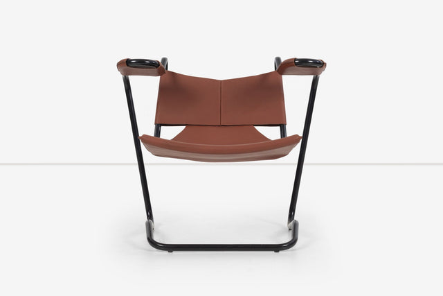 Dan Johnson Leather Sling Chair