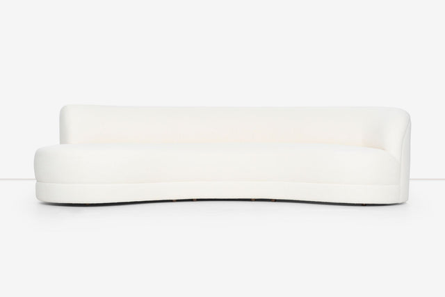 Milo Baughman Curved Sofa for Directional