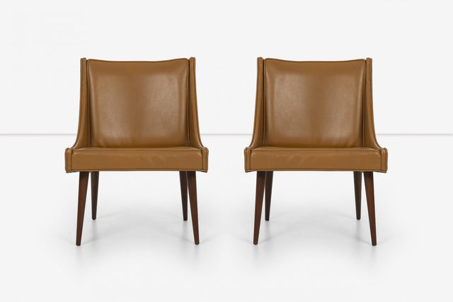 Milo Baughman Pair of Slipper Chairs for Thayer Coggin