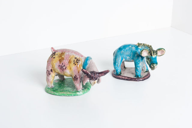 Pair of Gamboni Animal Figurines