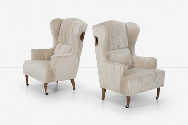 Luigi Caccia Dominioni 'Ambrosianeum" High-Back Lounge Chairs