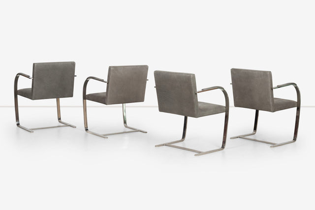 Mies van der Rohe for Knoll set of Four Brno Chairs