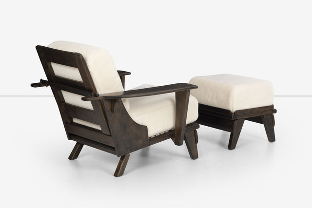 Cushman Lounge Chair and Ottoman