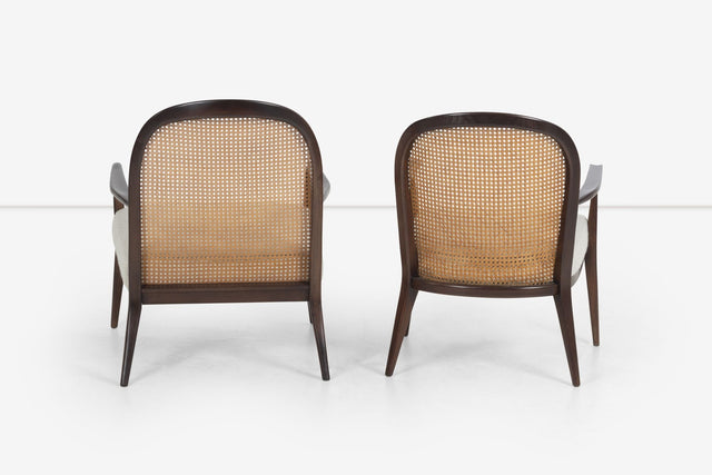 Pair of Paul McCobb Cane-Backed Lounge Chairs for Widdicomb