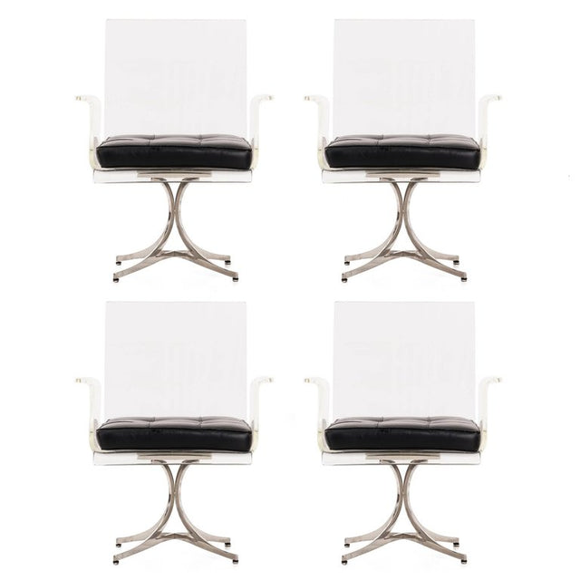 Set of Four Laverne Flower Dining Chairs