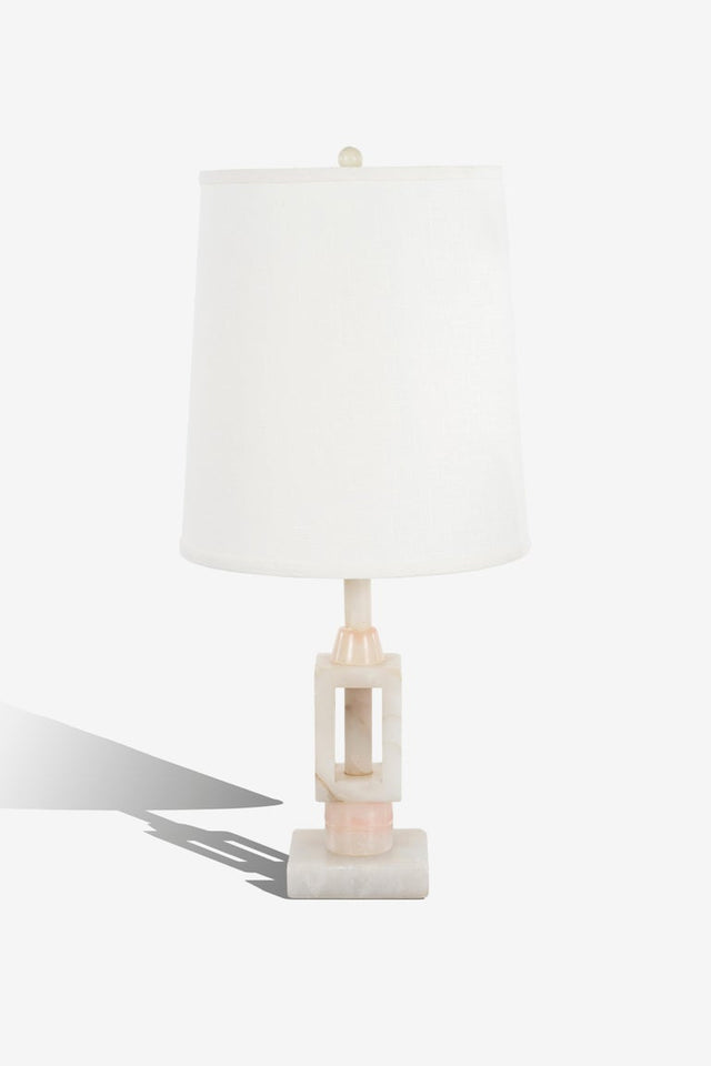 Arturo Pani style Onyx Marble Table Lamp