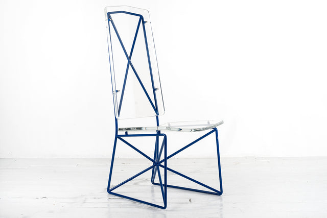 Arturo Pani Prototype Steel and Lucite Chairs