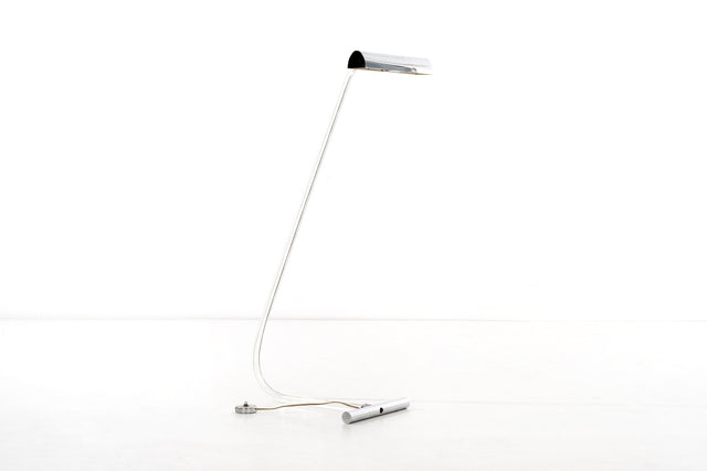 Crylicord Lucite and Brass Floor Lamp Designed by Peter Hamburger for Knoll