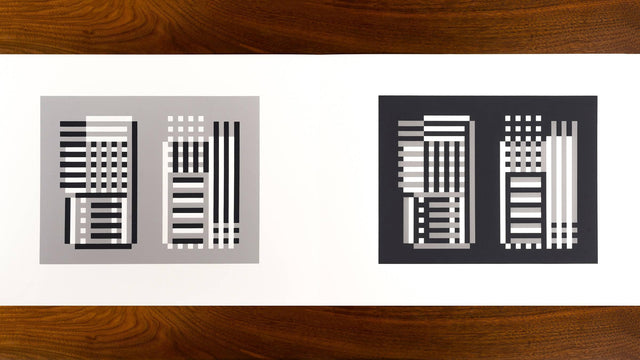 Josef Albers Silk Screen Diptych