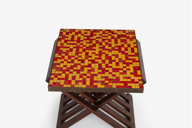 Edward Wormley for Dunbar Occasional Table with Murano Mosaic Tiles